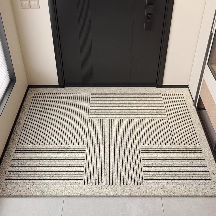 Picture of Advanced Feeling Silk Ring Floor Mat Door Mat Door Mat Door Mat Door Entrance Mat Shoe Changing Area Non-slip Foot Mat Can be Cut