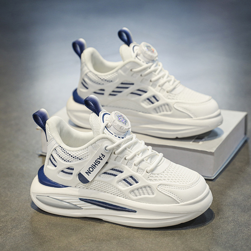 Picture of Children's White Shoes, Students' Autum 2025 New Boys' Shoes, Big Kidsren's Sneakers, Spring and Autum Mesh Breathable Sports Shoes