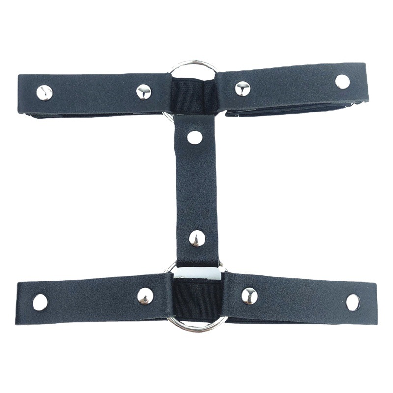 European and American fashion punk Street sexy round thigh ring foot ring double row garter belt