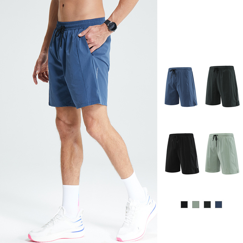 Ice Silk quick-drying sports shorts men's breathable casual shorts summer thin outdoor running fitness shorts