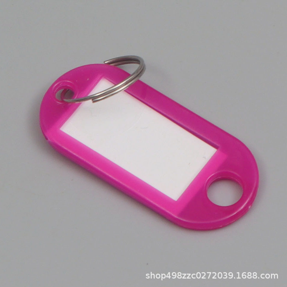 Picture of PP key card plastic number can be written pendant listing Hotel Hotel label classification card key card key chain