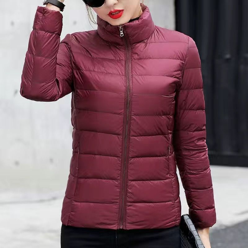 Picture of New Hooded Down Cotton-padded Jacket Women's Short plus size Thickened Warm Clothes Korean Style Simple Casual Fashionable Lightweight Jacket