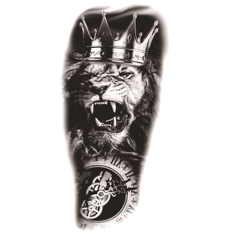 Picture of Small full arm flower arm bronzing glitter luminous painted tattoo stickers cross-border creative funny tattoo stickers manufacturers wholesale