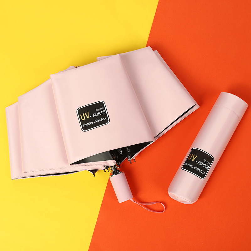 Picture of Automatic Umbrella Large Wholesale Sun Protection UV Protection Sun Umbrella Women's Folding Sunny and Rainy Umbrella Customized Advertising