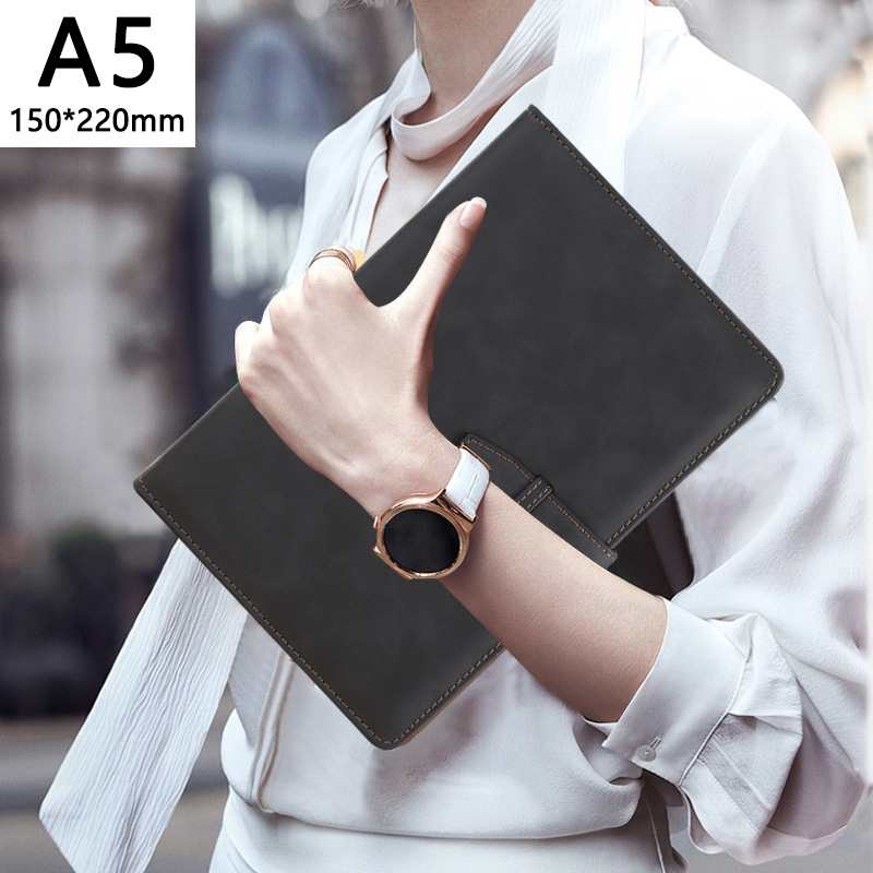 Picture of High-Looking A5 Notebook Imitation Leather Hand Ledger Thickeneded Conference B5 Simple Business Notepad Custom Logo