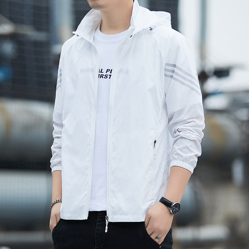 Summer Men's Sun Protection Clothing Men's Upf50+ Anti-Uv Ice Sun Protection Clothing Men's Thin Outwear Quick-Drying Fishing