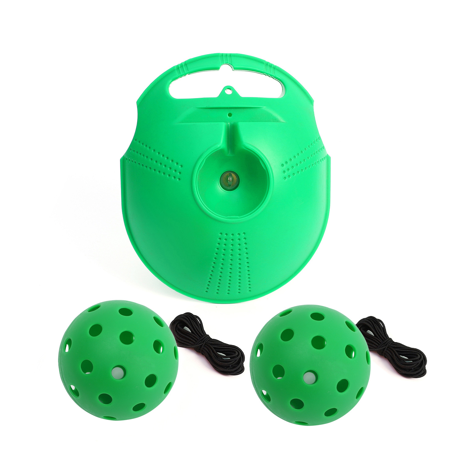 Picture of Pick ball trainer training base 40 holes high elastic plastic hole ball beginners practice Pickleball