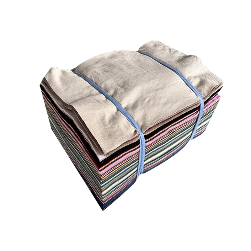 Picture of Mixed Color Machine Wiping Cloth, Cotton Industrial Rag, Oil-Absorbing and Water-Absorbing Waste Standard Specification Rag Manufacturer Supply Wholesale