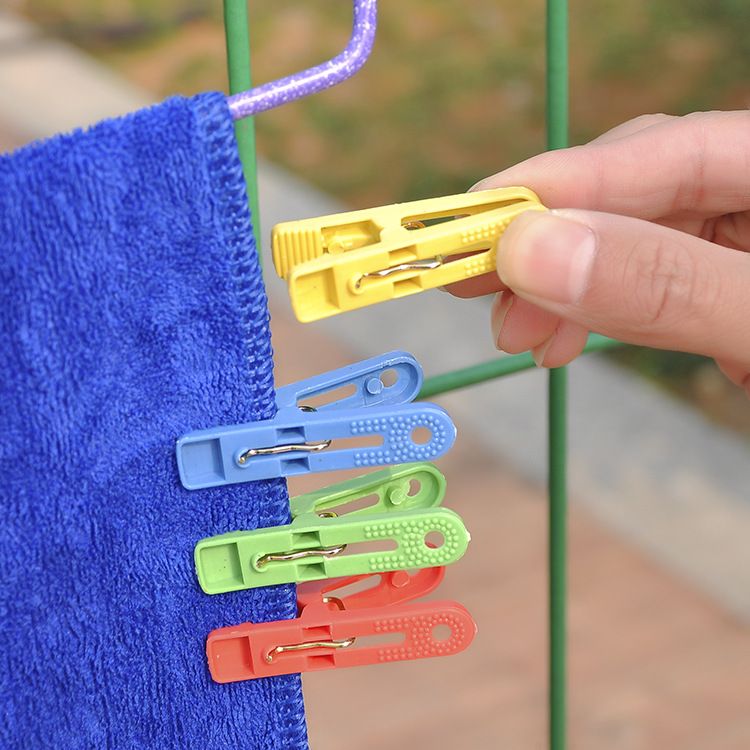 Picture of Spot plastic small clip towel clothes socks underwear hanging multi-clip hangers drying quilt clothes clip 20