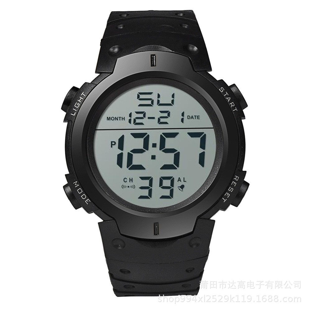 Foreign trade explosions manufacturers in stock wholesale men and women middle school students large screen digital sports electronic watches trend 9001