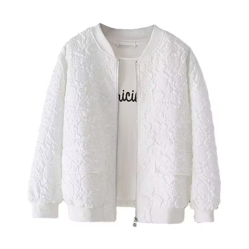 Picture of Women's Short Baseball Uniform Women's Tops 2024 New Korean Style Early Spring Casual Small Tops Western Style Top
