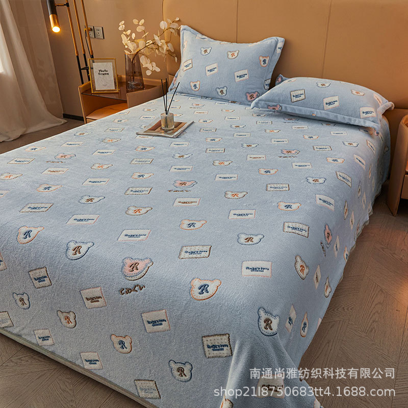 Picture of Blanket Coral Fleece Cover Blanket Flannel Blanket Cartoon Sofa Blanket Single Bed Sheet Single Air Conditioning Nap Blanket Quilt