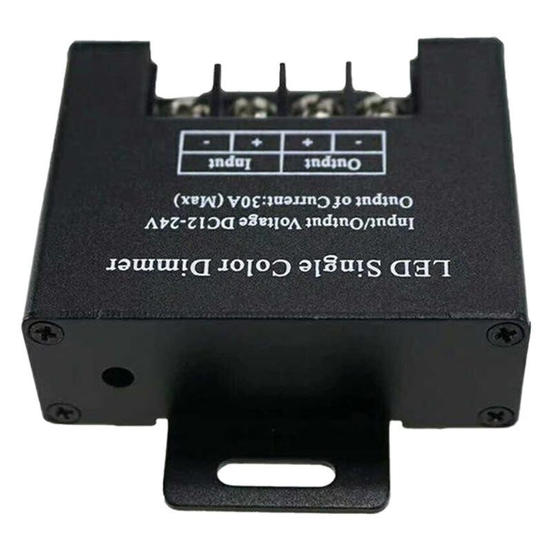 Manufacturer in stock double red Source 11 key monochrome RF dimmer 30a iron shell high power led light strip controller