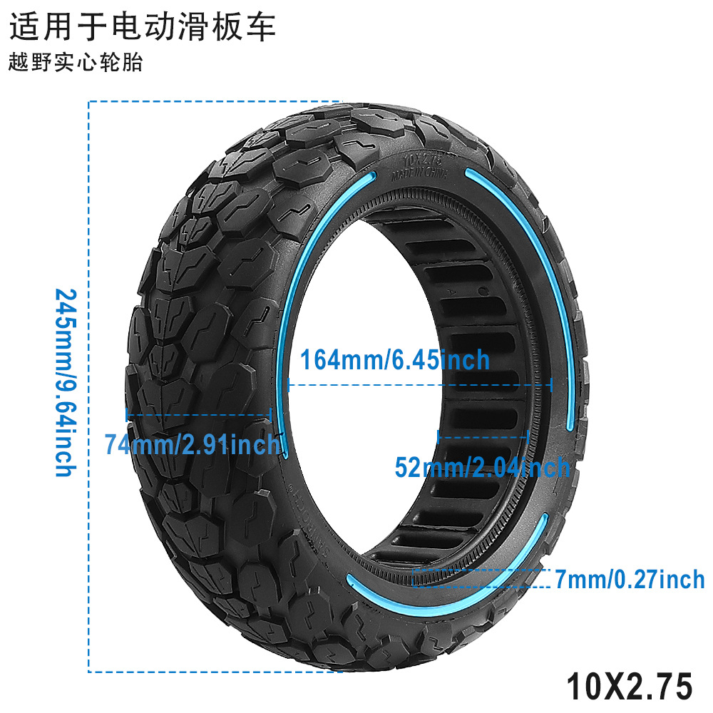 10x 2.75 off-road solid tire Kugoo G2 Pro non-inflatable electric scooter 10X2.75 tire accessories