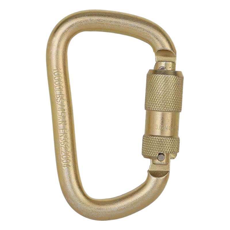 Alnas high load-bearing industrial main lock Cr steel load-bearing 4500kg steel buckle high tension automatic rock climbing main lock
