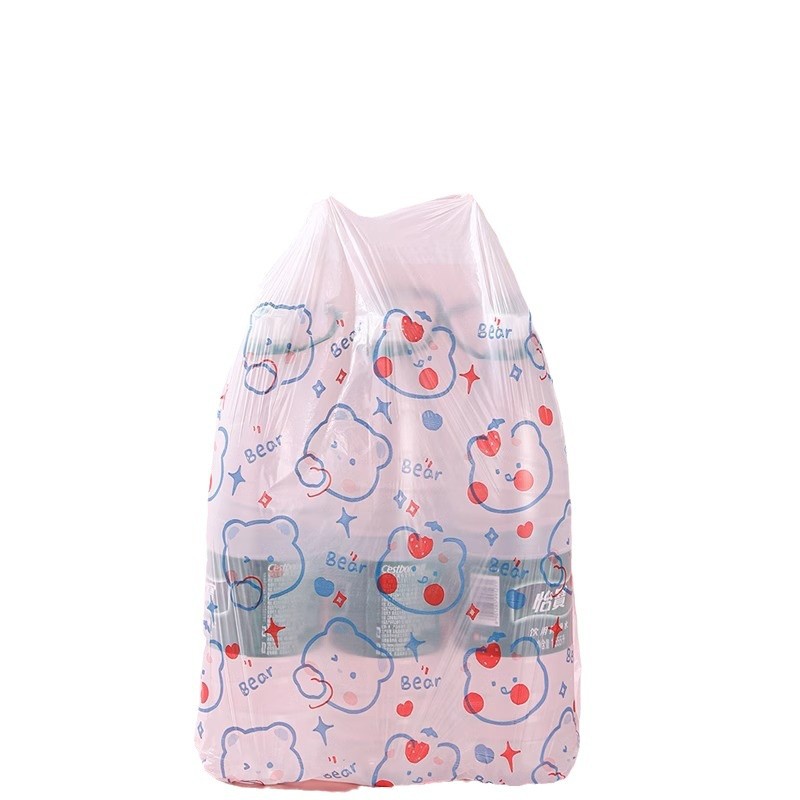 Picture of Tear-free Garbage Bag Household Thickened Portable Large Drawstring Student Dormitory Office Kitchen Fragrance Cleaning Bag