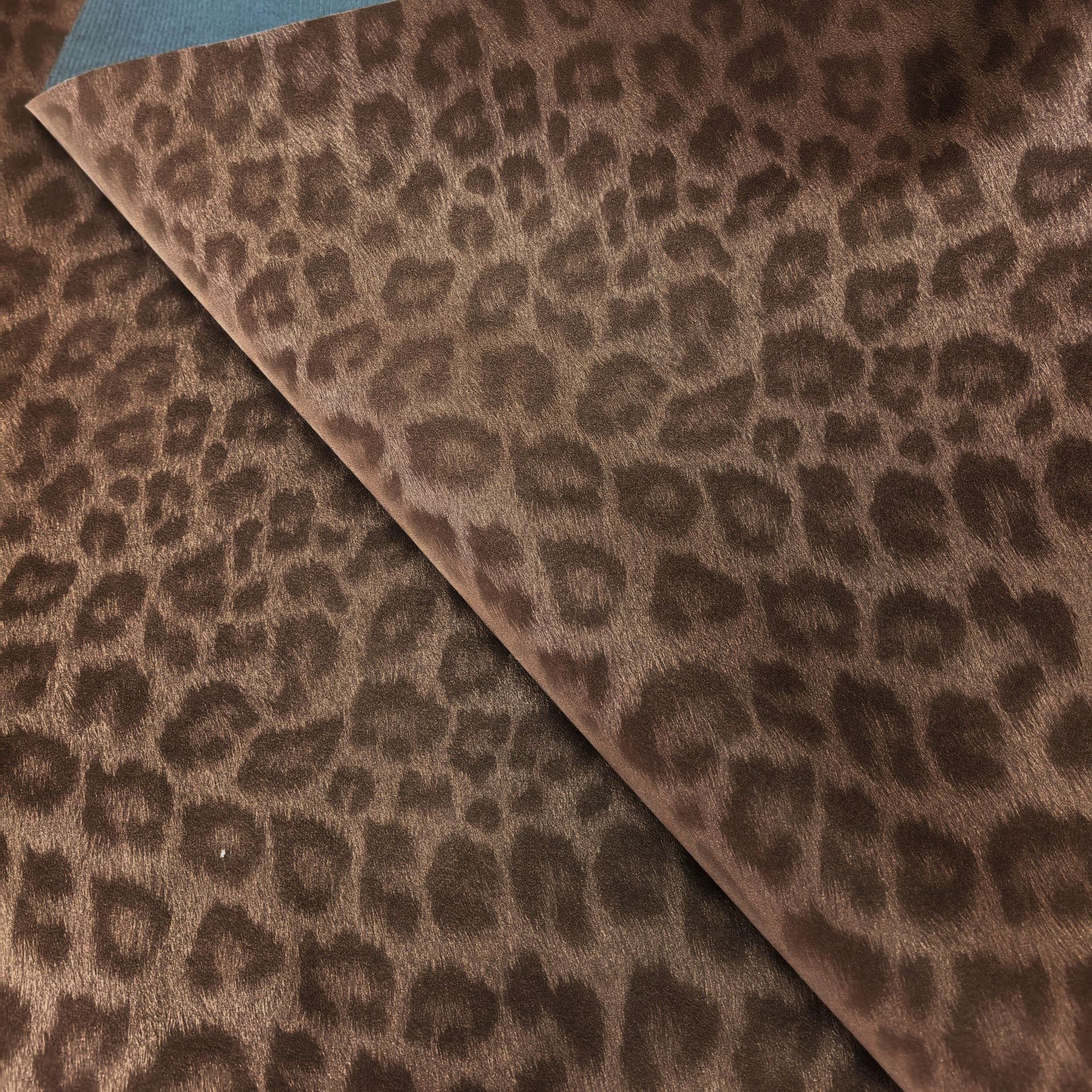 PU leopard print fleece frosted luggage clothing handbag leather artificial leather Yiwu factory in stock
