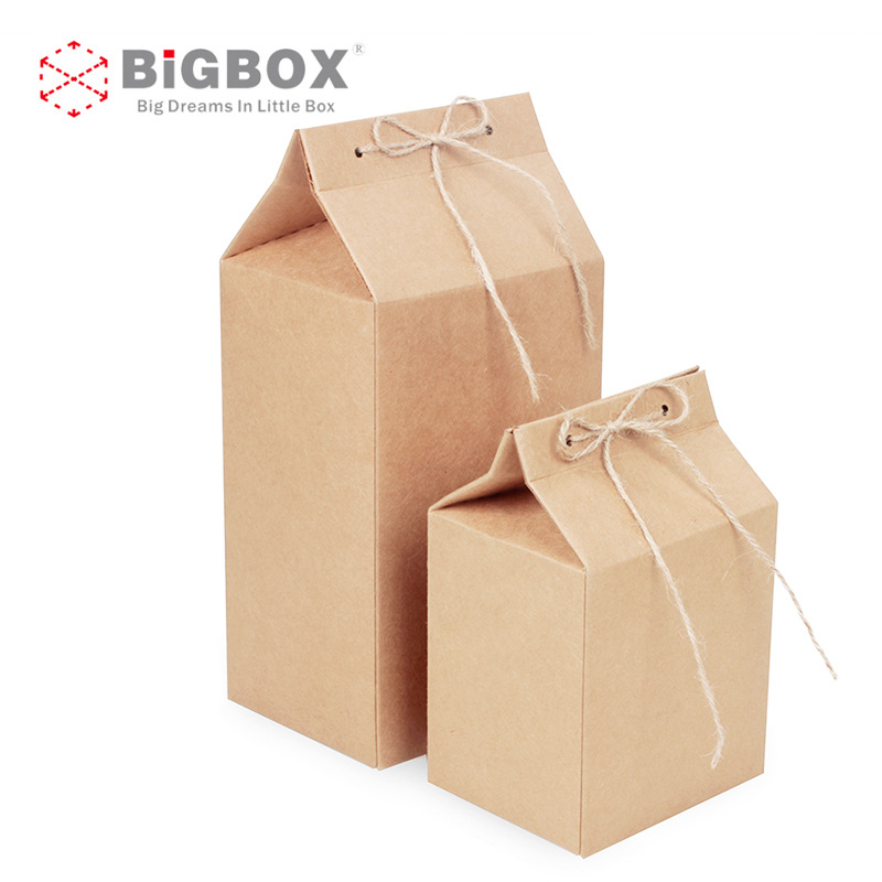 Spot scented tea packaging box gift box manufacturers Kraft paper black tea box Kraft paper hemp rope folding box T16