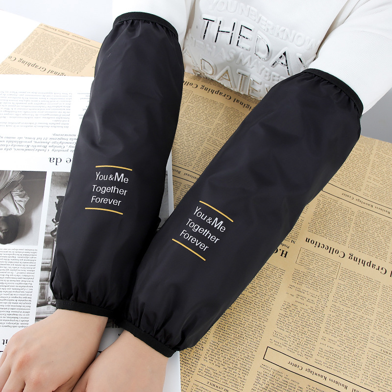 Picture of Lengthened extra large waterproof oil-proof oversleeve for men and women autumn and winter household kitchen hand sleeve head adult work sleeve