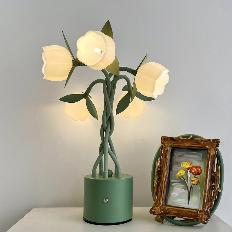 French Pastoral New Mini Suzuki Table Lamp DIY Style Lamp Bedroom Bedside Table Atmosphere Lamp Birthday Gift