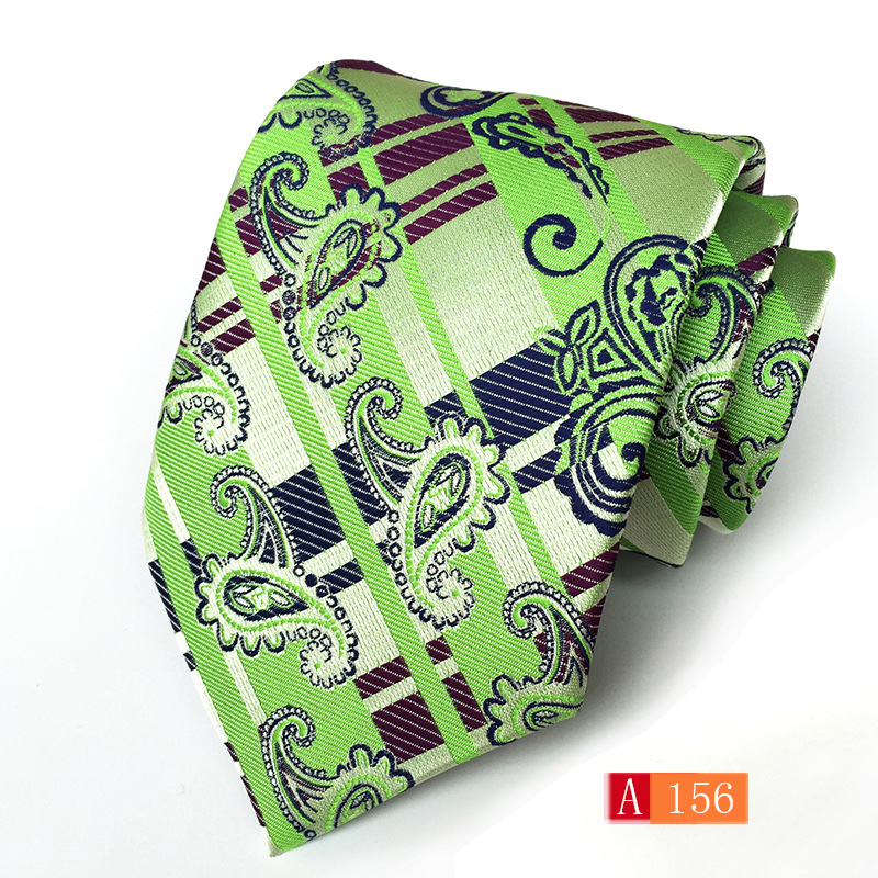 Picture of Source manufacturers polyester jacquard material men's tie big flower spike fashion tie in stock wholesale