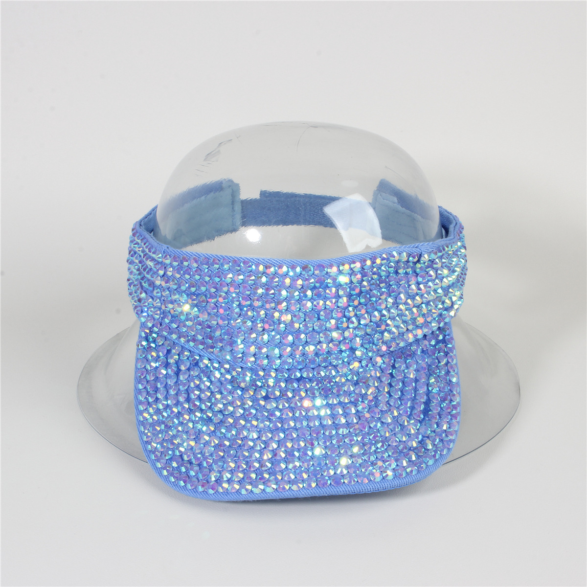 Picture of Cross-border Foreign Trade Summer Women's Point Drill Anti-purple Roof Outside Line Face-shading Sunscreen Solid Color Diamond Sunlight Empty Hat