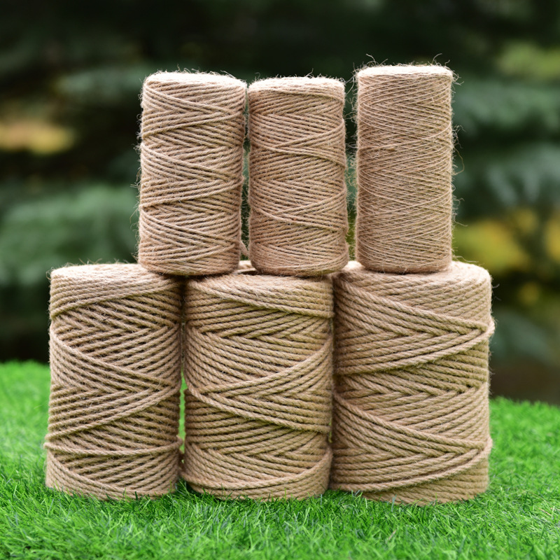 Picture of Jute Rope Source Factory Yellow Thin Hemp Rope Binding Rope Cat Climbing Frame DIY Material Rope Hand-woven Hemp Rope