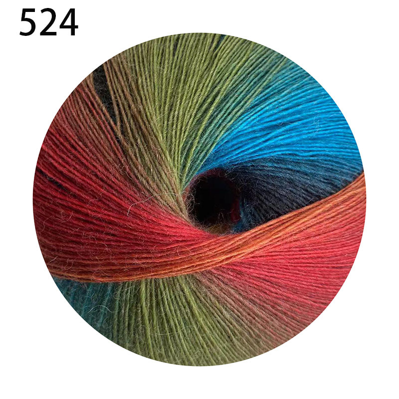 Picture of 1000 m Magic Ball Rainbow Wool Wool Wool Hand-Woven Crochet Shawl Hat Scarf Coat Coarse Baby Wool Ball
