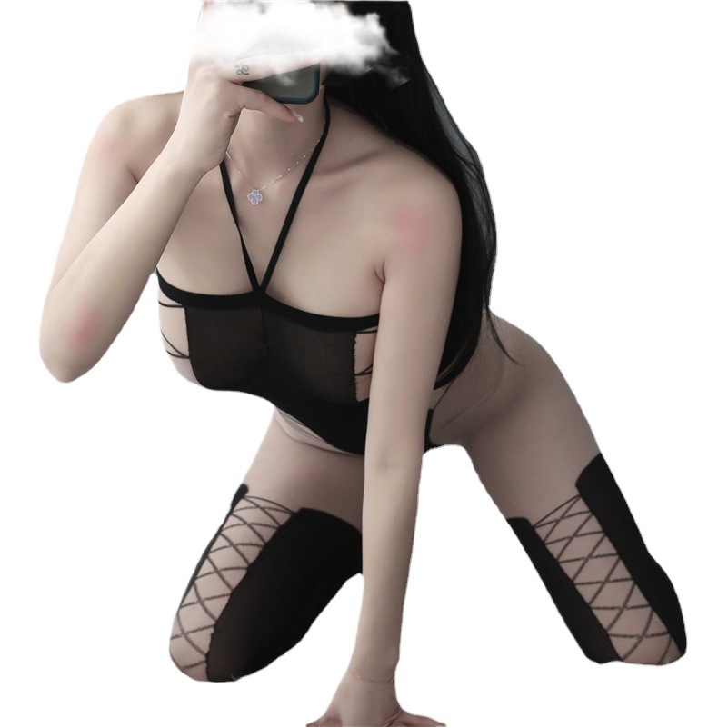 Sexy Underwear Open File Free Sexy Passion Temptation Crossover Socks Small Chest Gathering Sling Set