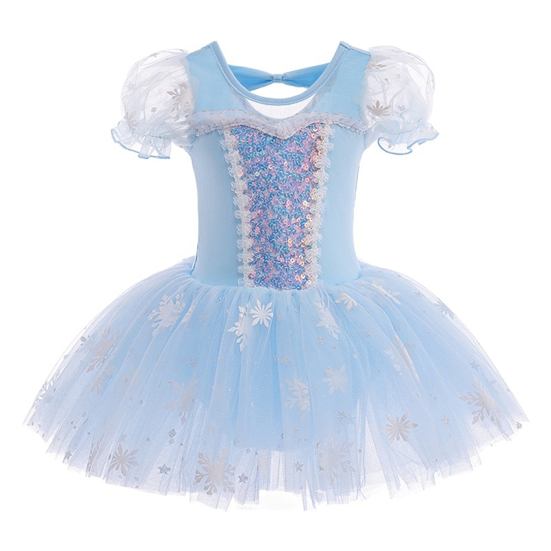 Original Ballet Skirt Improved Frozen Elsa Princess Skirt 2025 Summer New Girls Chinese Dance Clothing