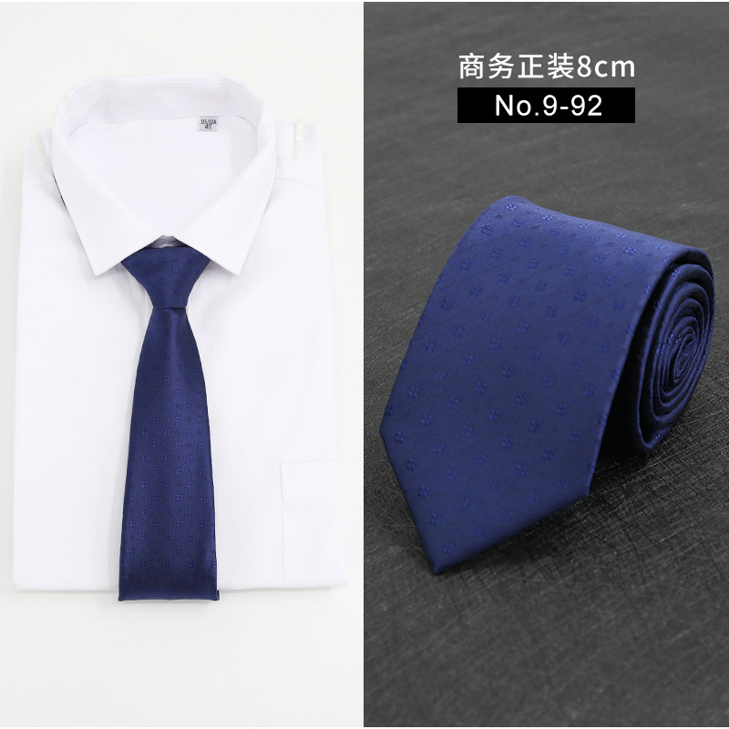 Picture of New Style Tie Men's Formal Business Casual Simple Style Solid Color Striped Arrow-Shaped Tie Manufacturer Ready Stock Wholesale