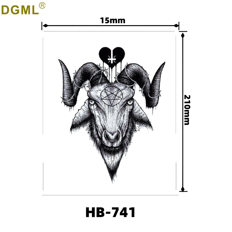Picture of Small fresh English letters flower butterfly tattoo stickers color creative full arm fox in stock wholesale to map custom