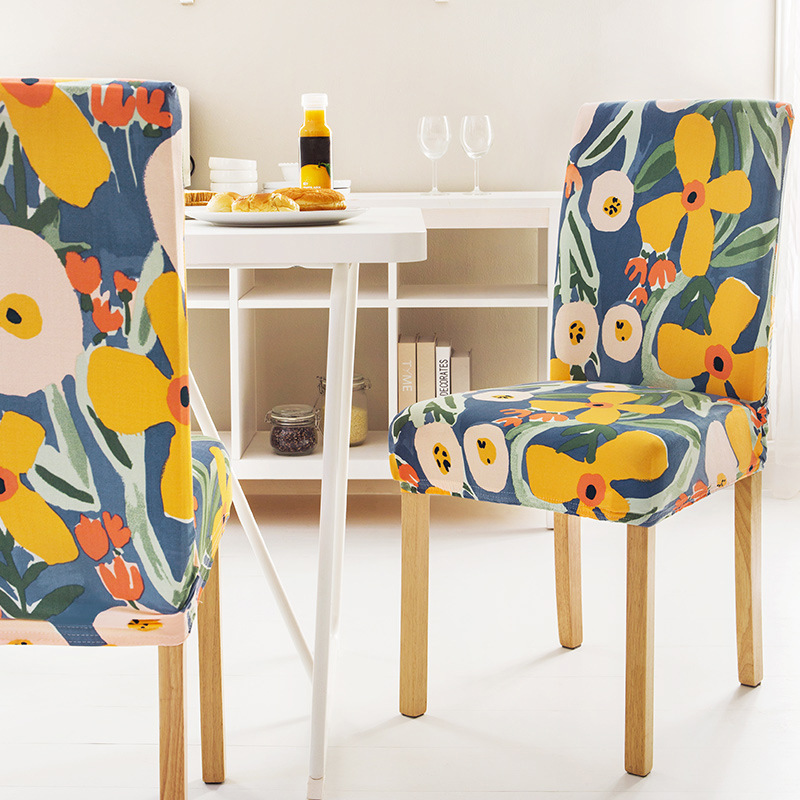 Picture of Cross-border printing chair cover new four-season universal elastic chair cover backrest integrated all-inclusive home protection cover