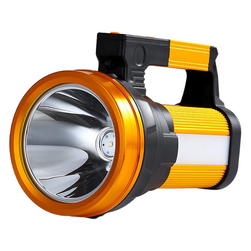 Cross-Border Led Outdoor P70 Strong Light Flashlight Emergency Camping Charging Satchel Fire Patrol Fishing Searchlight