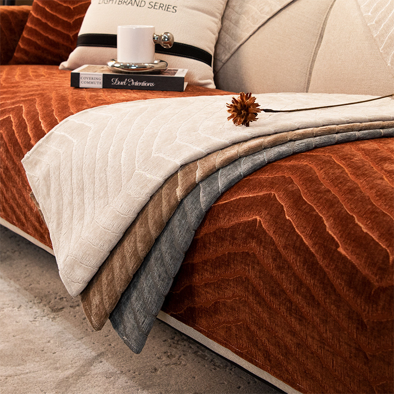 Picture of Chenille Sofa Cushion, Universal for All Seasons, Non-Slip Seat Cushion, Thickened Seat Pad, Sofa Cover, Export Cross-Border Home Decor
