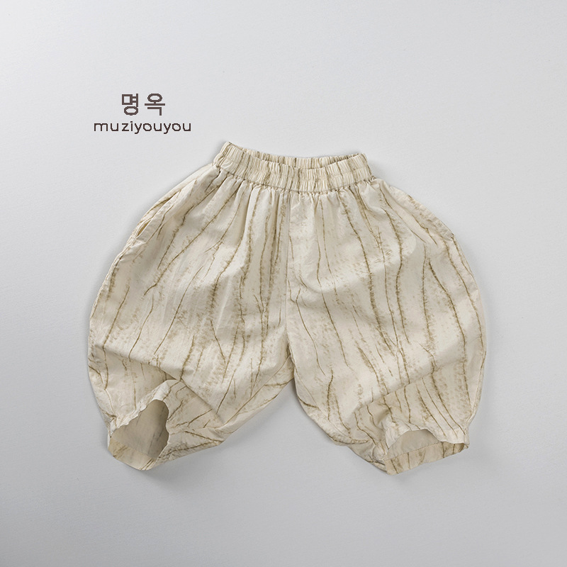 Picture of recommend ~ Summer Colorful Children's Thin Cool Cotton Anti-mosquito Pants Korean Style All-match Trendy Baby Pants