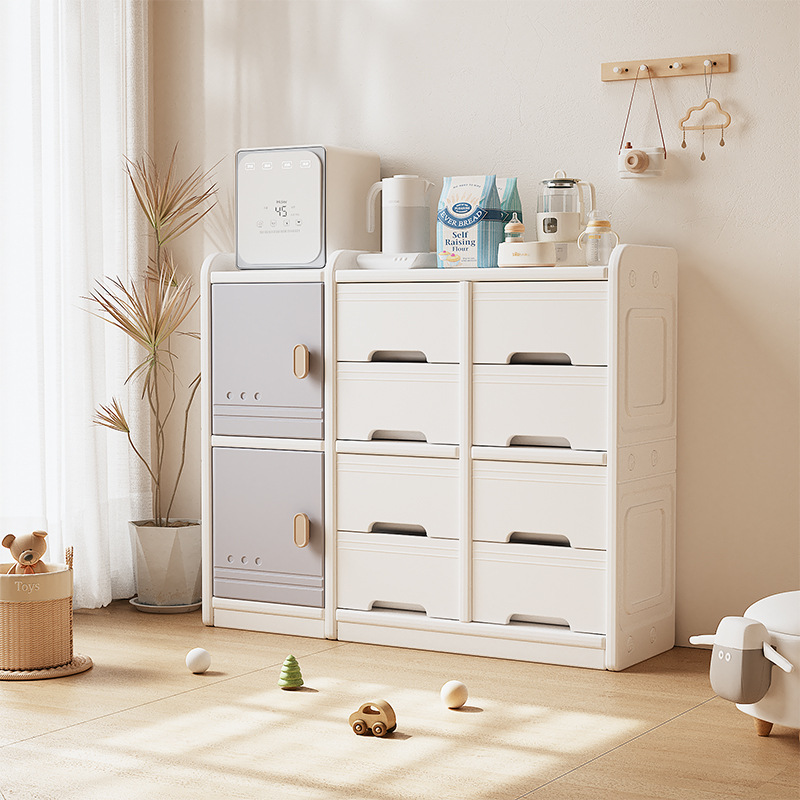 Children's Storage Rack Floor Household Baby Products Feeding Table Storage Cabinet Baby Storage Storage Storage Toy