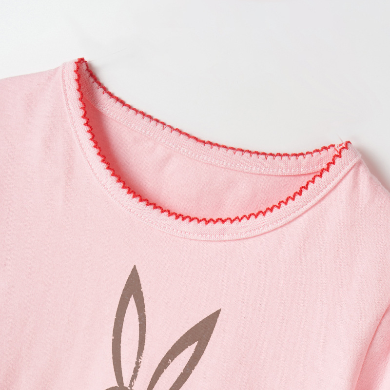 Picture of Cross-border malwee European and American children's clothing 2025 summer new girls short-sleeved t-shirt children's half-sleeved top hair ins