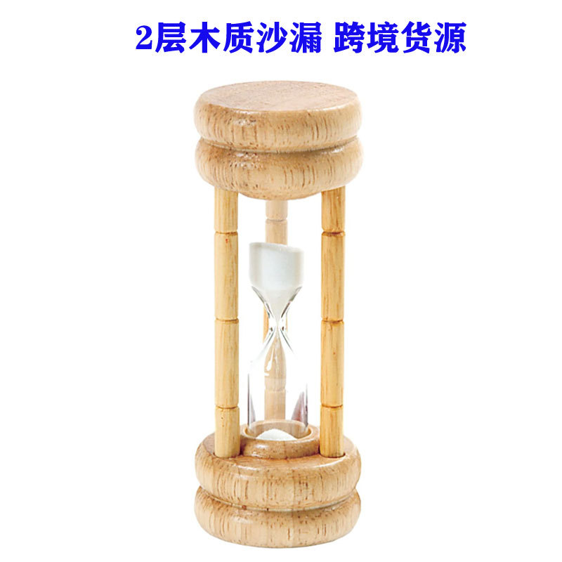 Picture of Spot wholesale double wooden Sandy 1/2/3/5/10 minutes timer Time creative gifts cross-border supply