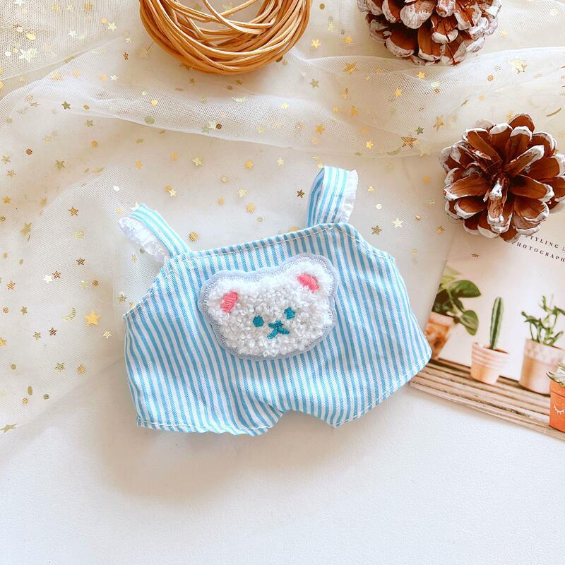 Picture of Hot selling one-shoulder bib pants 20cm cotton doll normal body fat body clothing accessories in stock