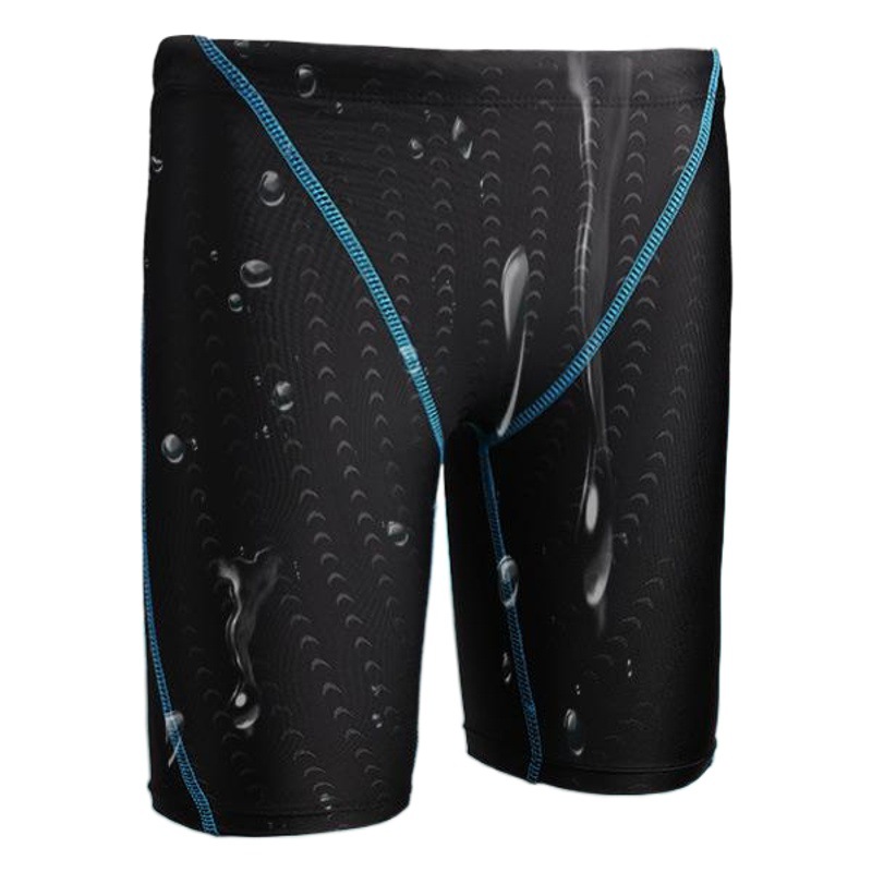 Green travel professional swimming trunks boys boys children five swimming trunks big children competition student examination is applicable