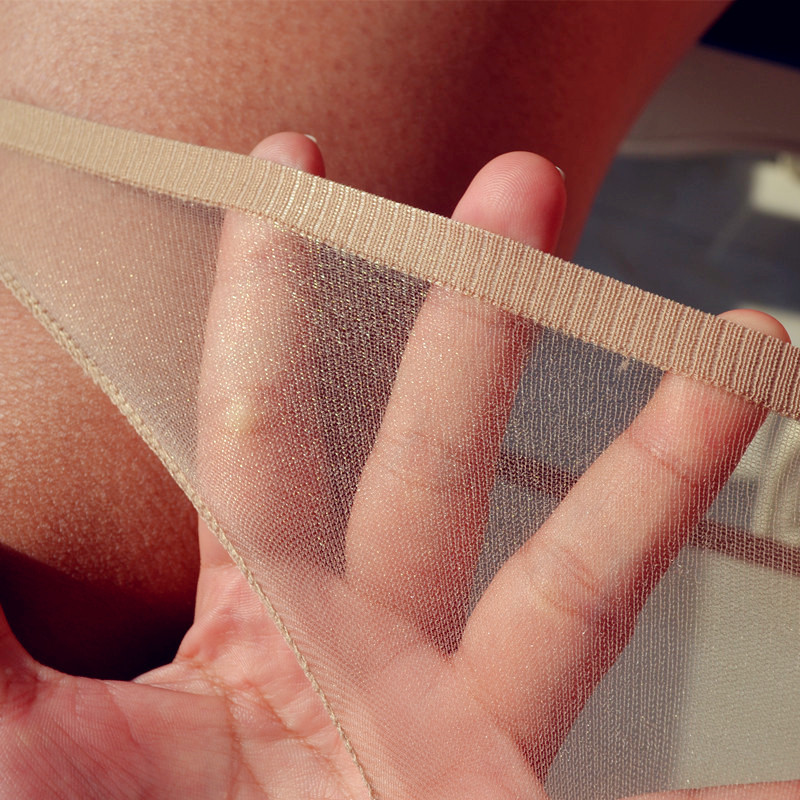 Picture of Ultra-thin Transparent Seamless Silk Stockings Underwear One-piece Seamless Sexy Fun Briefs Unisex Shorts