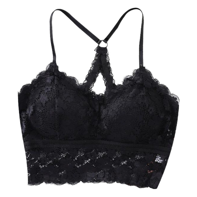 Picture of Summer Women's New Style Beautiful Back Wrapped Chest Lace Sling Tube Top with Chest Pad Base Anti-Glow Thin Girl Vest
