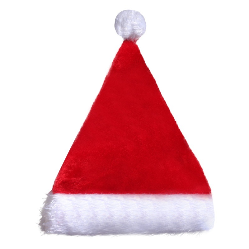 Cross-border new Christmas decoration plush luminous led Christmas hat Christmas luminous hat Christmas supplies