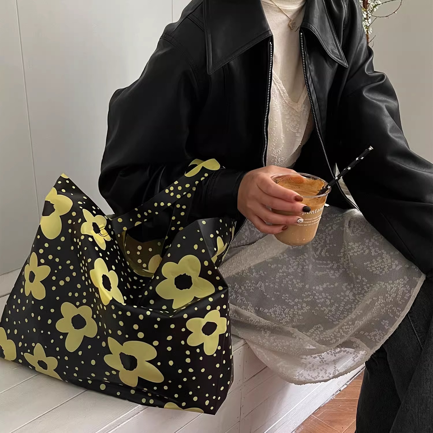 Clothing Store Handbag Women's Clothing Packaging Shopping Plastic Bag Spring Printable logo Gift Packaging Gift Bag Wholesale
