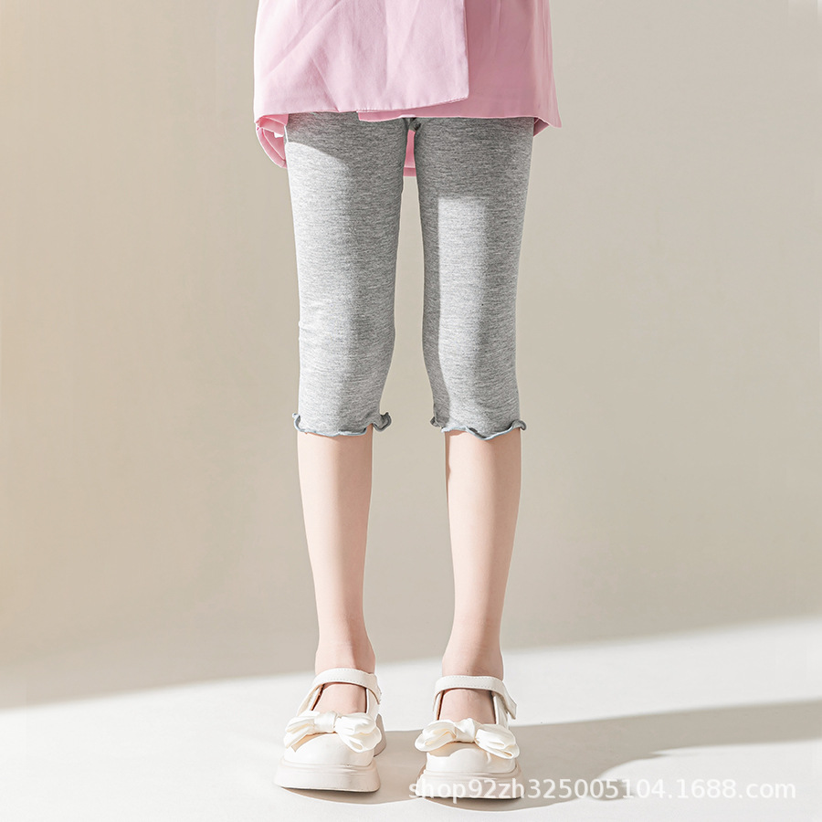 Picture of Foreign Trade Wholesale Girls' Leggings Summer Thin Modal 7-Point Pantyhose Kidsren's Ultra-Thin
