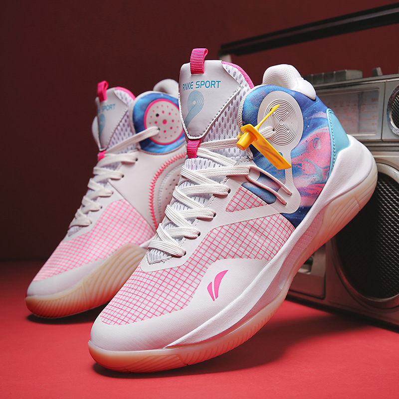 Summer New Mesh Basketball Shoes Men and Women Couple Student Big Children sneaker Practical Shoes Basketball Shoes War Boots
