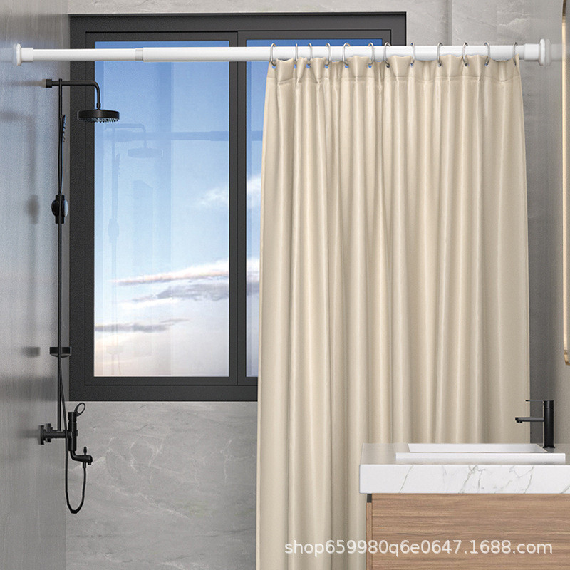 Picture of ✅ Telescopic Rod 2m - 5m [Border] Clothes Drying Rod Shower Curtain Rod No Punching Telescopic Rod Curtain Rod Hanging