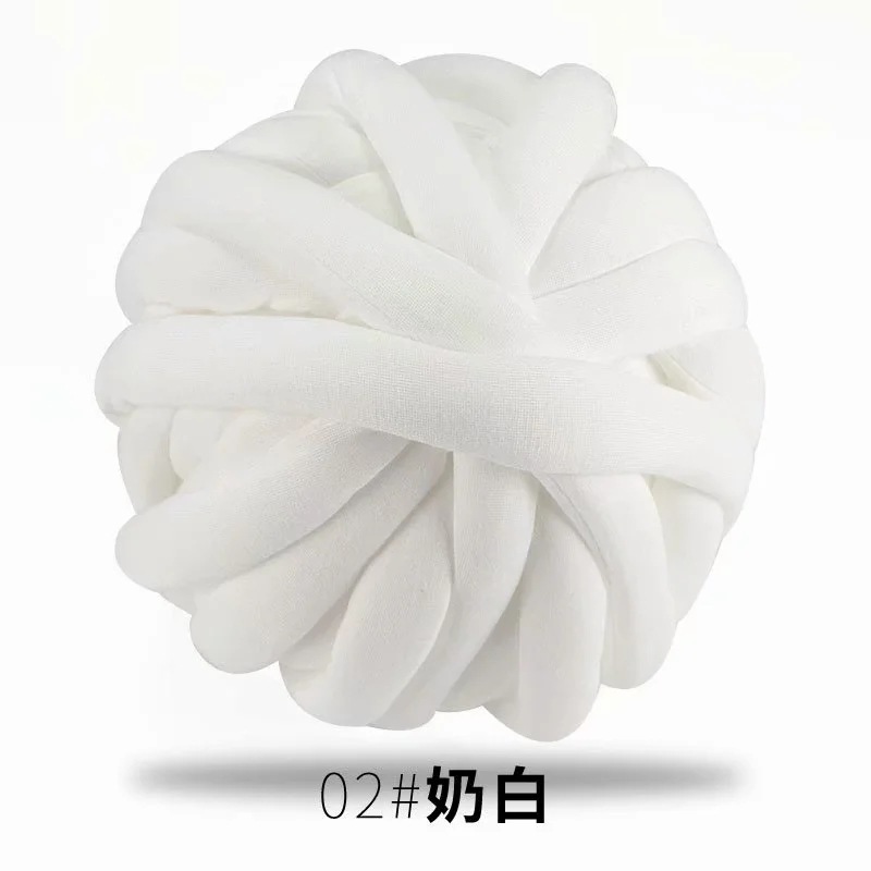 Picture of Heart-filled cotton coarse cotton fabric thread hand-woven blanket bag cat nest wool core-spun yarn thread machine-washed OHHIO new style