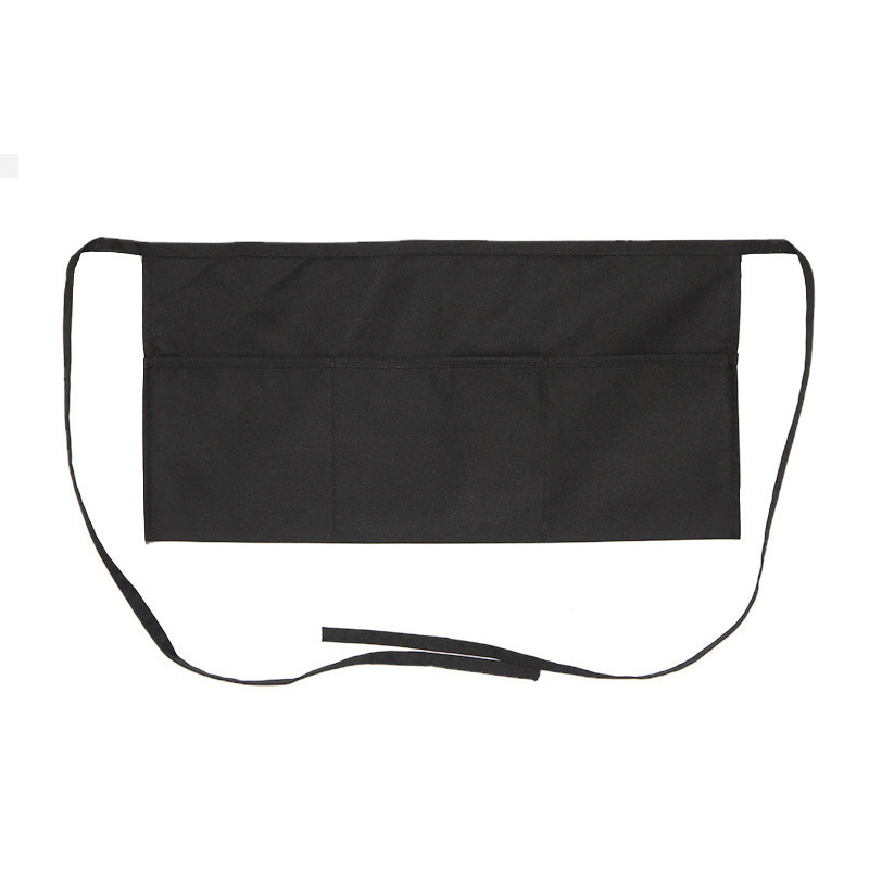 Picture of Cross-border e-commerce hot-selling waist half-length apron three-pocket restaurant waiter work half-length skirt women